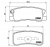 Тормозные колодки задние для Citroen C4 Aircross 2012-...г.в.