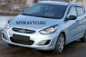 Реснички на фары для Hyundai Solaris 2010-2013 г.в. седан\хэтчбек