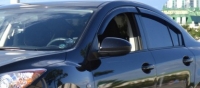 Дефлекторы окон (ветровики) для Mazda 3 (2009-... г.в.) седан