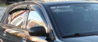 Дефлекторы окон (ветровики) для KIA Rio II (2005-2009 г.в.) хэтчбек