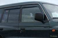 Дефлекторы окон (ветровики) для Mitsubishi Pajero II (1991-1998 г.в.) 5 дверный