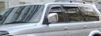 Дефлекторы окон (ветровики) для Mitsubishi Pajero Sport I (1998-2008 г.в.)