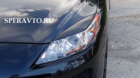 Реснички на фары для Mazda 3 II 2009-2013 г.в.