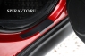 Накладки на пороги (внутренние) для Nissan Juke 2010-...г.в.