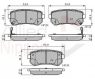 Тормозные колодки задние для KIA Ceed I (2006-2012)