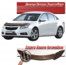 Дефлектор капота на Chevrolet Cruze (2009 г.в.) шелкография