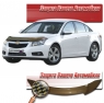 Дефлектор капота на Chevrolet Cruze (2009 г.в.) шелкография