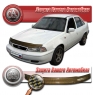Дефлектор капота для Daewoo Nexia (1999 г.в.) шелкография