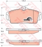 Тормозные колодки передние для Nissan Almera N16 (2000-2006)