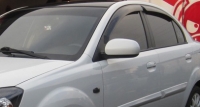Дефлекторы окон (ветровики) для KIA Rio II (2005-2009 г.в.) седан