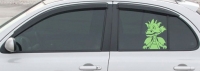 Дефлекторы окон (ветровики) для Nissan Micra (March) (2003-2010 г.в.) 5 дверная