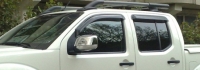 Дефлекторы окон (ветровики) для Nissan Navara III (2005-... г.в.)