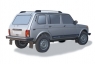 Рейлинги АПС на ВАЗ Niva 4x4 (пятидверная)
