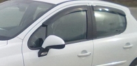 Дефлекторы окон (ветровики) для Peugeot 207 (2006-... г.в.) 5 дверный
