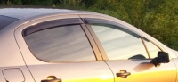 Дефлекторы окон (ветровики) для Peugeot 407 (2004-... г.в.) седан