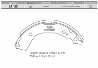 Тормозные колодки задние для Hyundai Accent II LC (2000-2005 г.в. Тагаз до 2012)