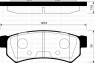 Тормозные колодки задние для Chevrolet Lacetti 2005 -... г.в.
