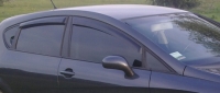 Дефлекторы окон (ветровики) для Seat Leon II (2005-... г.в.)