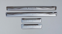 Накладки на пороги для Nissan Tiida I 2004-2011 г.в. кузов C11 5дв. хэтчбек