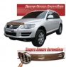 Дефлектор капота на Volkswagen Touareg (2006 г.в.) шелкография