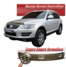 Дефлектор капота на Volkswagen Touareg (2006 г.в.) шелкография