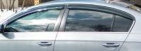 Дефлекторы окон (ветровики) для Volkswagen Passat B7 (2010-... г.в.) седан