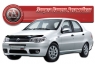 Дефлектор капота (мухобойка) на Fiat Albea 2007-...г.в.