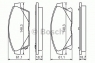 Тормозные колодки передние для Opel Zafira 2011-... г.в.