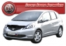 Дефлектор капота (мухобойка) на Honda Jazz II 2008-...г.в.