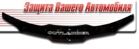 Дефлектор капота (мухобойка) на Mitsubishi Outlander I 2003-2007 г.в.
