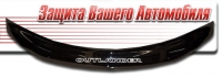 Дефлектор капота (мухобойка) на Mitsubishi Outlander II XL 2007-2009 г.в.