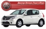 Дефлектор капота (мухобойка) на Renault Sandero 2007-...г.в.