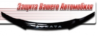 Дефлектор капота (мухобойка) на Hyundai Sonata VI  NF 2004-2009 г.в.
