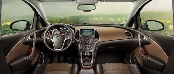 Опель Астра вид внутри Opel Astra